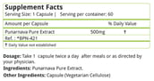 Natures Velvet Punarnava Pure Extract (500 mg), 60 veggie capsule(s)