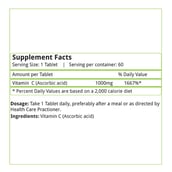 Natures Velvet Vitamin C (1000 mg), 60 tablet(s) Unflavoured
