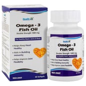Healthvit Omega-3 Fish Oil 1000 mg,  60 softgels 