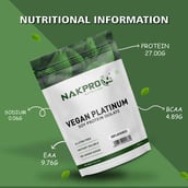 3 - Nakpro Vegan Platinum Soy Protein Isolate, 2.2 lb Unflavoured (Pack of 2)