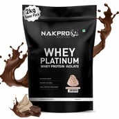 1 - Nakpro Whey Platinum Whey Protein Isolate,  4.4 lb  Chocolate Cream 