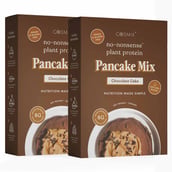 1 - Cosmix No Nonsense Plant Protein Pancake Mix, Chocolate Cake (Pack of 2) 200 g