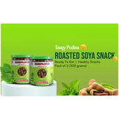 2 - Promunch Roasted Soya Snack, Tangy Pudina Jain Snack (Pack of 2) 150 g