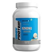 1 - HealthXP 100% Whey Protein,  2.2 lb  Vanilla Cup Cake 