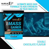 9 - MuscleXP Pro Mass Gainer with Whey Protein, 2.2 lb Double Chocolate+Shaker