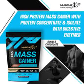 5 - MuscleXP Pro Mass Gainer with Whey Protein, 2.2 lb Double Chocolate Pack of 2