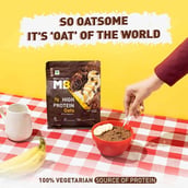 3 - MuscleBlaze High Protein Oats OP, 1 kg Dark Chocolate