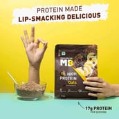 8 - MuscleBlaze High Protein Oats OP, 1 kg Dark Chocolate