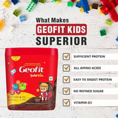 3 - Geofit Kids Protein Powder, 250 g Chocolate