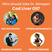 9 - Dr. Morepen Omega-3 Fish Oil 60 Softgels & Cod Liver Oil 100 Softgels Combo, 2 Piece(s)/Pack