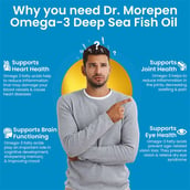 4 - Dr. Morepen Omega-3 Deep Sea Fish Oil 1000mg (Pack of 2),  60 softgels 