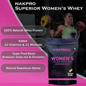 5 - Nakpro Women's Whey Protein,  1.1 lb  Malai Kulfi 
