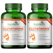 1 - Simply Herbal Glutathione, Unflavoured (Pack of 2) 60 capsules