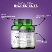 3 - Simply Herbal Vitamin D+K2, 60 tablet(s) Unflavoured (Pack of 2)
