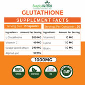 2 - Simply Herbal Glutathione, Unflavoured (Pack of 3) 60 capsules