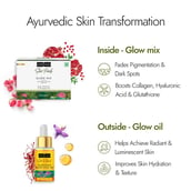 4 - Kapiva Glow Mix 30 Sachets & Kumkumadi Glow Face Oil 30ml Combo, 2 Piece(s)/Pack Unflavoured