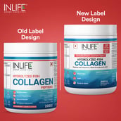 5 - INLIFE Hydrolyzed Fish Collagen Peptides, 200 g Strawberry Lemon (Clinically Proven Japanese Type 1)
