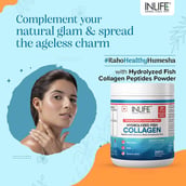 8 - INLIFE Hydrolyzed Fish Collagen Peptides, 200 g Strawberry Lemon (Clinically Proven Japanese Type 1)