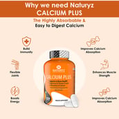 5 - Naturyz Calcium Plus 120 Tablets & Women's Sport & Fitness Multivitamin 60 Tablets Combo, 2 Piece(s)/Pack Unflavoured