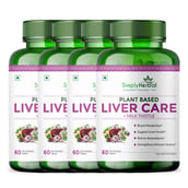 1 - Simply Herbal Plant Based Liver Detox + Milk Thistle (Pack of 4), 60 capsules