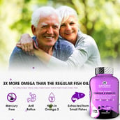 6 - Naturyz Triple Strength Omega 3 Fish Oil (Pack of 2), 60 softgels