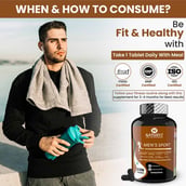 11 - Naturyz Men's Sport Daily Multivitamin 60 Tablets & Testo-6 90 Tablets Combo, 2 Piece(s)/Pack Unflavoured