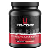1 - Unmatched Isolate Grass-Fed Whey Protein, 2 lb Strawberries N Cream