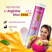 5 - Naturyz L-Arginine Max 2600 Flavour Orange, 20 tablet(s)