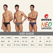 10 - Omtex Neo Supporter Back Covered, XS Grey
