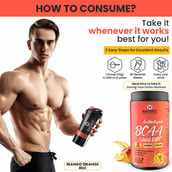 7 - Naturyz Instantized BCAA 5000 PRO,  0.66 lb  30 Servings  Mango Orange Mix 