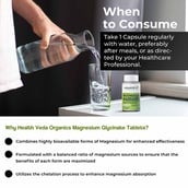 5 - Health Veda Organics Magnesium Glycinate, Unflavoured 60 capsules