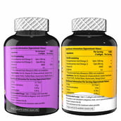 2 - Naturyz Triple Strength Omega 3 Fish Oil with Vitamin D Vanilla 60 Softgels & Mango Flavoured Triple Omega 3 60 Softgels Combo, 2 Piece(s)/Pack
