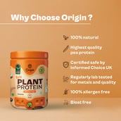 4 - Origin Nutrition Plant Protein, 0.63 lb Chocolate Fudge