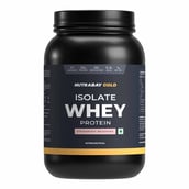 1 - Nutrabay Gold Isolate Whey Protein,  2.2 lb  Strawberry Milkshake 
