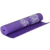 Strauss Yoga Mat (Floral), Blue 6mm
