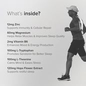 5 - GNC Pro Performance Zinc Magnesium Amino Restful Sleep & Relaxation, Unflavoured 60 tablet(s)