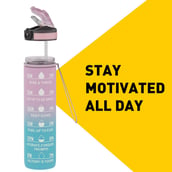 3 - MuscleBlaze Sipper Water Bottle, Tropical Pink 1 L