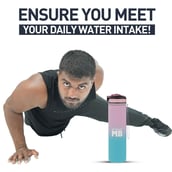4 - MuscleBlaze Sipper Water Bottle, Tropical Pink 1 L