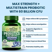 3 - Vlado's Himalayan Organics Probiotics 60 Billion CFU + 170mg Prebiotics, 60 veggie capsule(s) Unflavoured