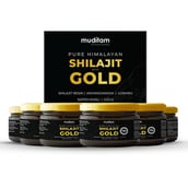 1 - Muditam Pure Himalayan Shilajit with Gold (Pack of 6),  20 g 