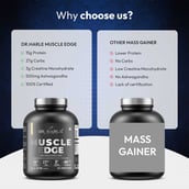 5 - DR. HARLE Muscle Edge Lean Muscle Mass Gainer,  6.6 lb  American Icecream 