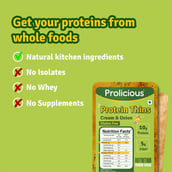 2 - Prolicious Protein Thins Snack Chips,  Cream & Onion (Pack of 7)  50 g 