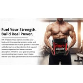 12 - Muscle Performance Anabolic Mass Gainer with Creatine Monohydrate 0.66 lbs & Gym Bag Combo, 11 lb Rabri Kulfi
