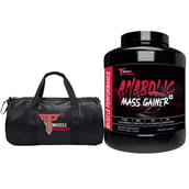 1 - Muscle Performance Anabolic Mass Gainer with Gym Bag Combo, 5.5 lb Creamy Vanilla