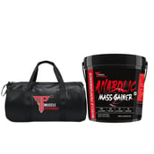 1 - Muscle Performance Anabolic Mass Gainer with Gym Bag Combo, 11 lb Irish Chocolate
