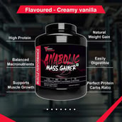 7 - Muscle Performance Anabolic Mass Gainer with Gym Bag Combo, 5.5 lb Creamy Vanilla