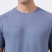 6 - MuscleBlaze Active Tee Half Sleeve,  Medium  Nardo Grey 