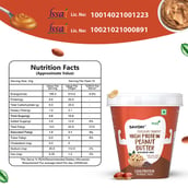 6 - Savory Chocolate High Protein Peanut Butter,  500 g  Crunchy 