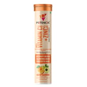 1 - Potencia Amla Vitamin C + Zinc Effervescent,  15 tablet(s)  Orange 