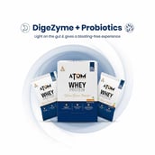 5 - AS-IT-IS Nutrition ATOM Whey Protein with Enzymes, 6 sachets/pack Double Rich Chocolate